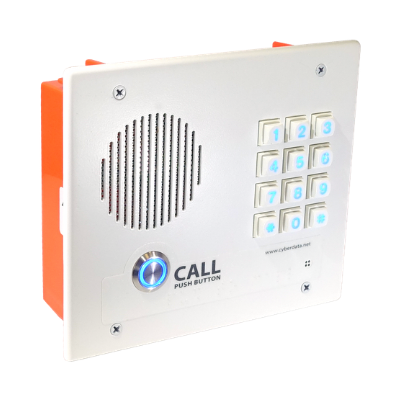 CyberData 011123 SIP Indoor Intercom With Keypad Flush Mount - VoIP Supply