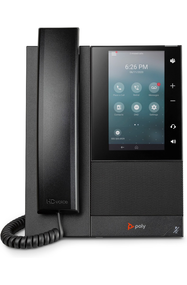 Poly CCX 505 Media PoE Phone with Handset, Open SIP 82Z82AA