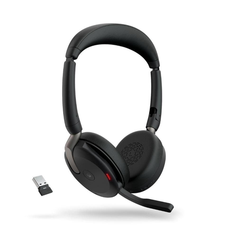 Jabra Evolve2 shops 65 UC Wireless Headphones with Link380a, Stereo, Black – Wireless