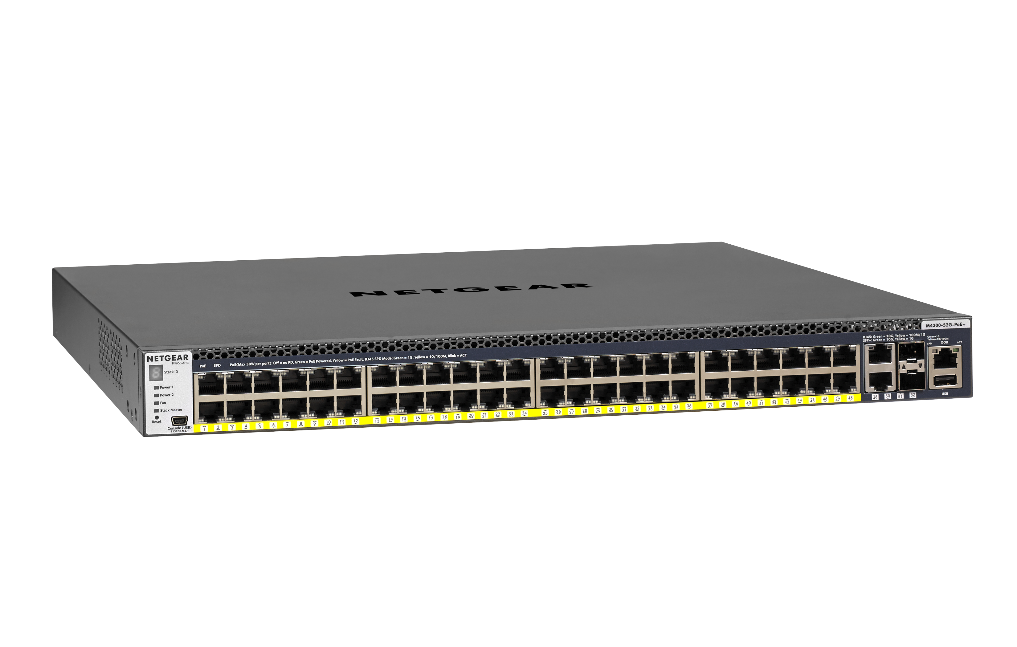 NETGEAR M4300-52G-PoE+ (1,000W PSU) Stackable Managed Switch (GSM4352PB) -  VoIP Supply