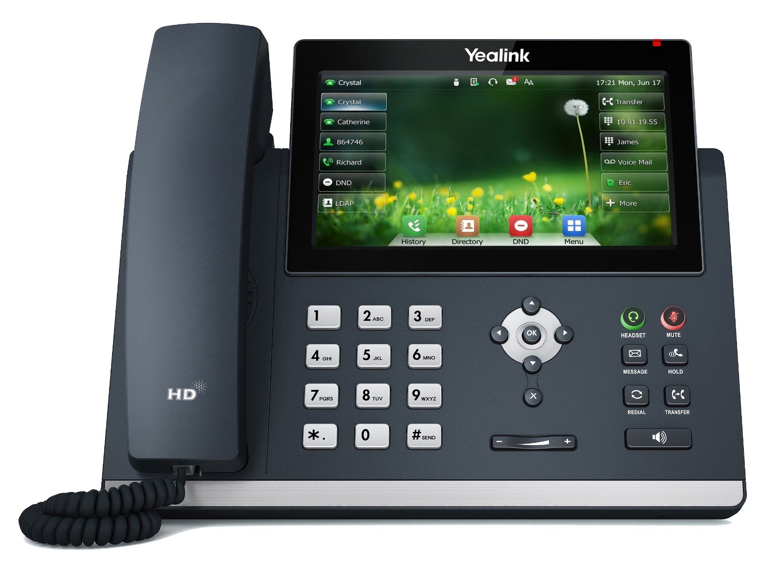 Yealink SIP-T48U Touchscreen IP Phone 1301204 - VoIP Supply