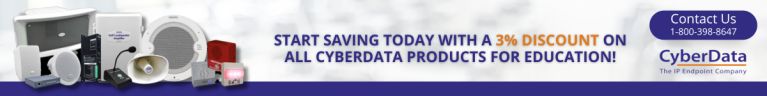 CyberData 3% Education Discount