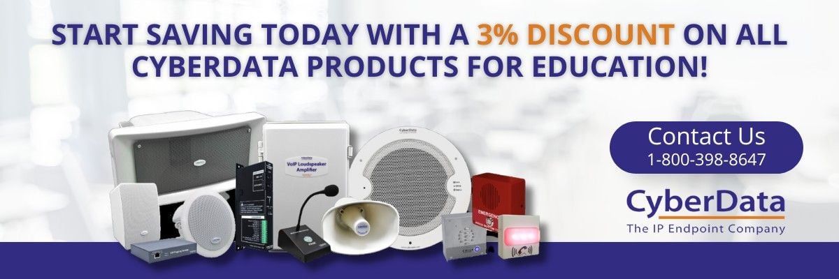 CyberData 3% Education Discount